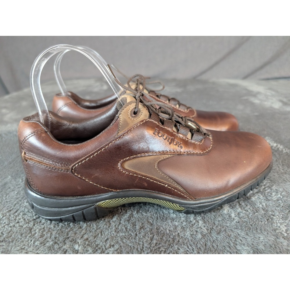 EUC FootJoy Contour Series Golf Shoe Cleat SZ 8 Brown Leather EUC Classic Preppy - Picture 3 of 10